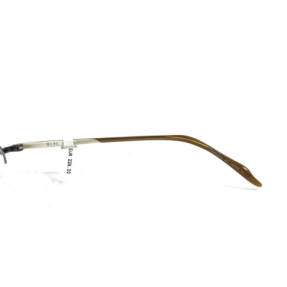 BCPC BP-179 col.42 Eyeglasses Frames Purple White Orange Round Oval Half Rim 132